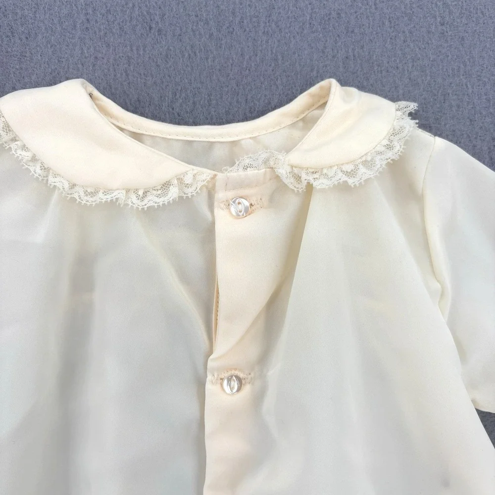 NWT Vintage‎ Shepherd Baby Christening Gown Unisex Layette Cream Lace USA
